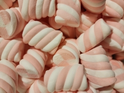 Pink & White Twist Marshmallows (GF)